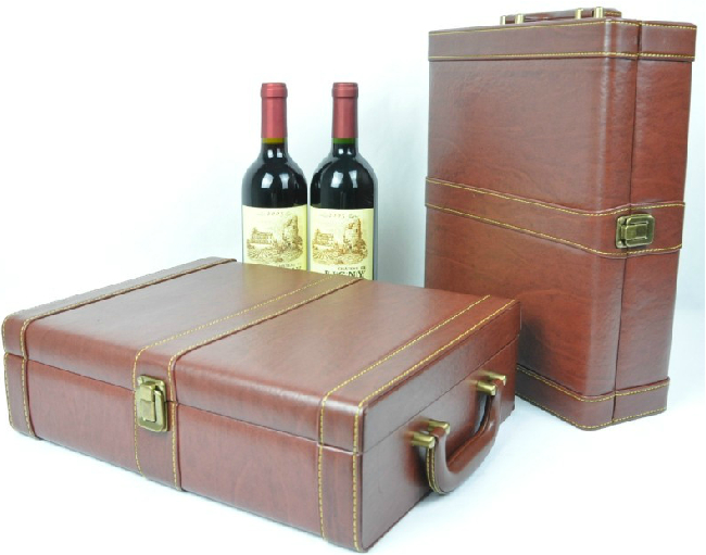 双支装棕色中间加酒具